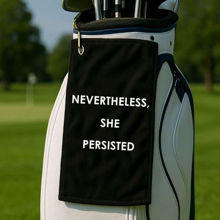 Nevertheless, She Persisted. #Resist Resistance Golf Towel