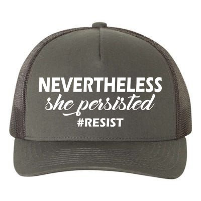 Nevertheless, She Persisted. #Resist Resistance Yupoong Adult 5-Panel Trucker Hat