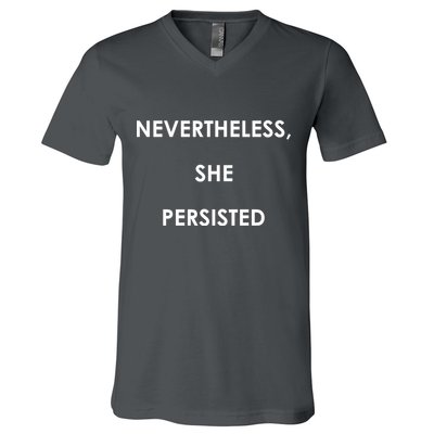 Nevertheless, She Persisted. #Resist Resistance V-Neck T-Shirt