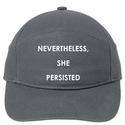 Nevertheless, She Persisted. #Resist Resistance 7-Panel Snapback Hat
