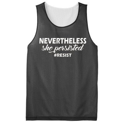 Nevertheless, She Persisted. #Resist Resistance Mesh Reversible Basketball Jersey Tank