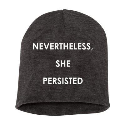 Nevertheless, She Persisted. #Resist Resistance Short Acrylic Beanie