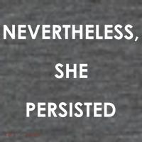 Nevertheless, She Persisted. #Resist Resistance Short Acrylic Beanie