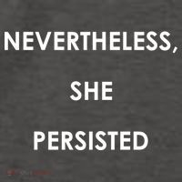 Nevertheless, She Persisted. #Resist Resistance Vector Backpack