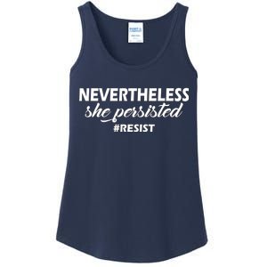 Nevertheless, She Persisted. #Resist Resistance Ladies Essential Tank