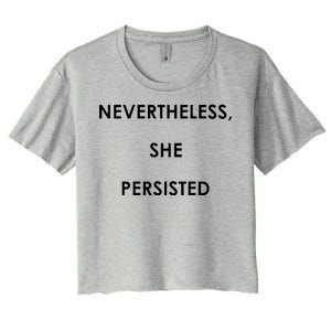 Nevertheless, She Persisted. #Resist Resistance Women's Crop Top Tee