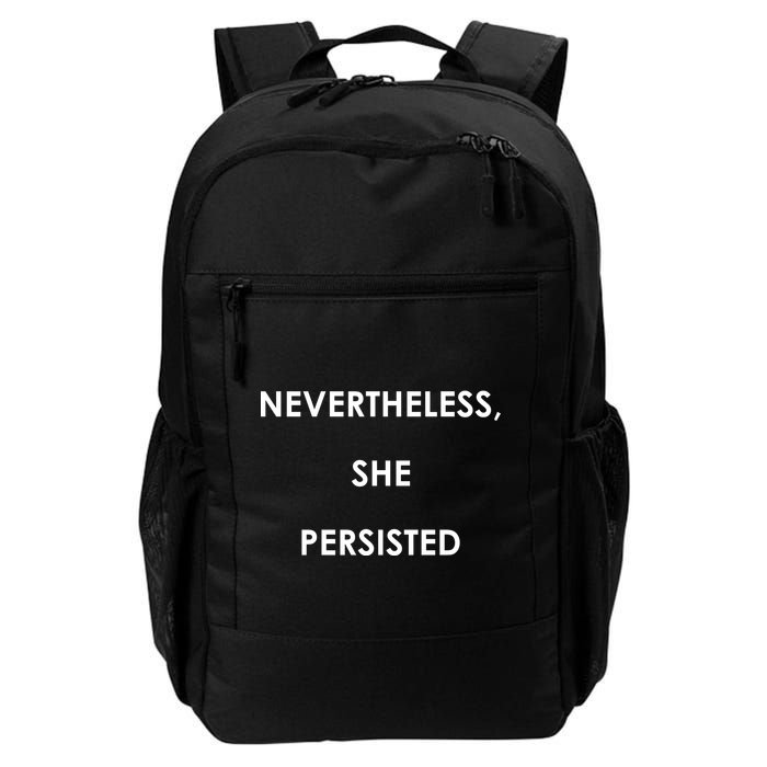 Nevertheless, She Persisted. Script Gold Glitter Print Backpack