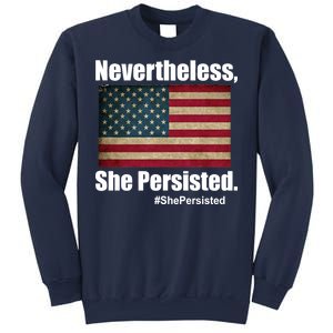 Nevertheless She Persisted American Flag Sweatshirt