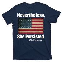 Nevertheless She Persisted American Flag T-Shirt