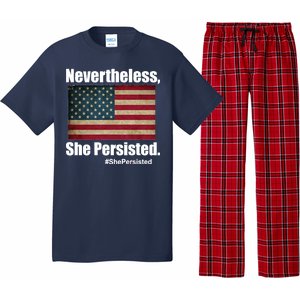 Nevertheless She Persisted American Flag Pajama Set