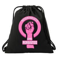 Nevertheless She Persisted Fist Tribute  Drawstring Bag
