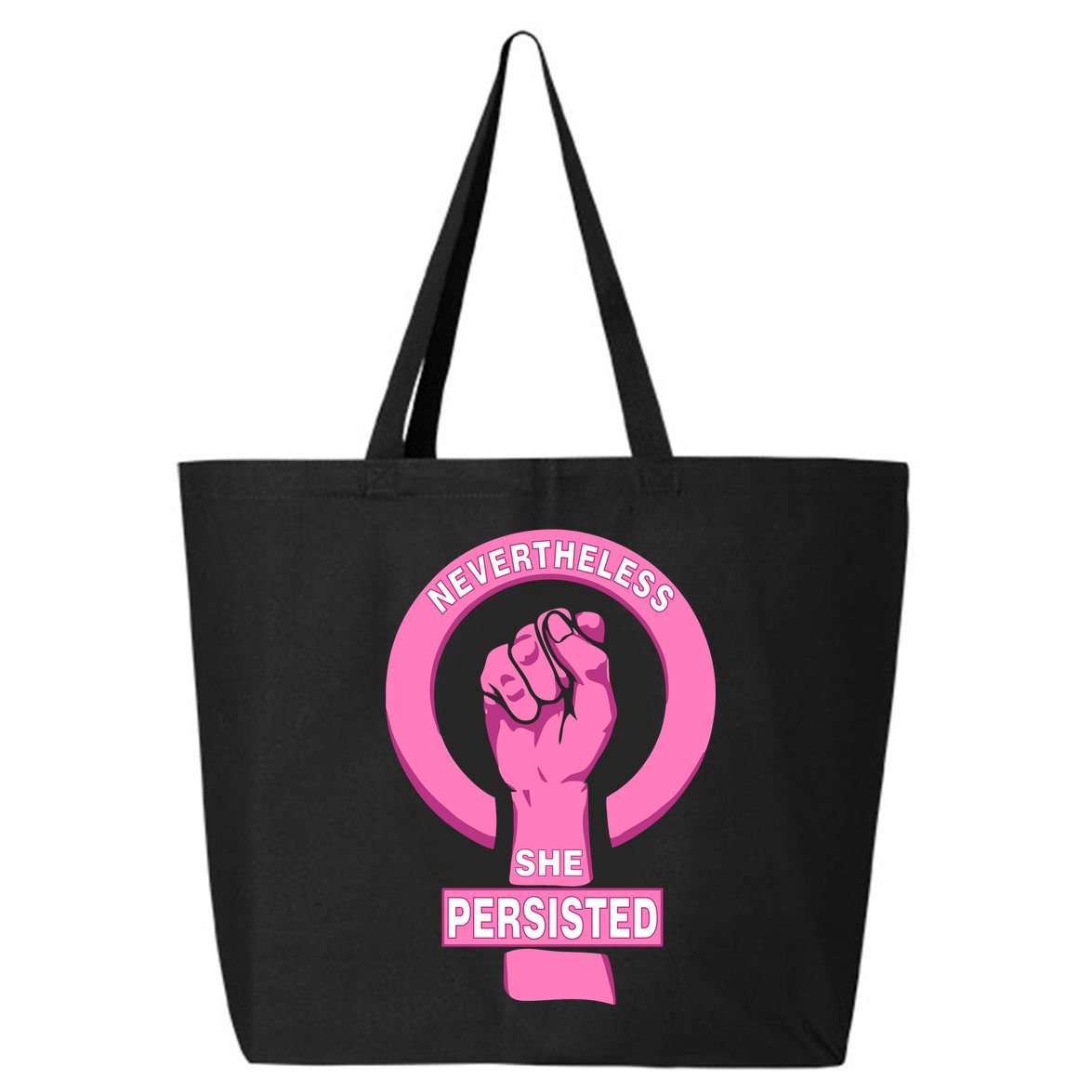 Nevertheless She Persisted Fist Tribute  25L Jumbo Tote