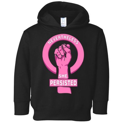 Nevertheless She Persisted Fist Tribute  Toddler Hoodie