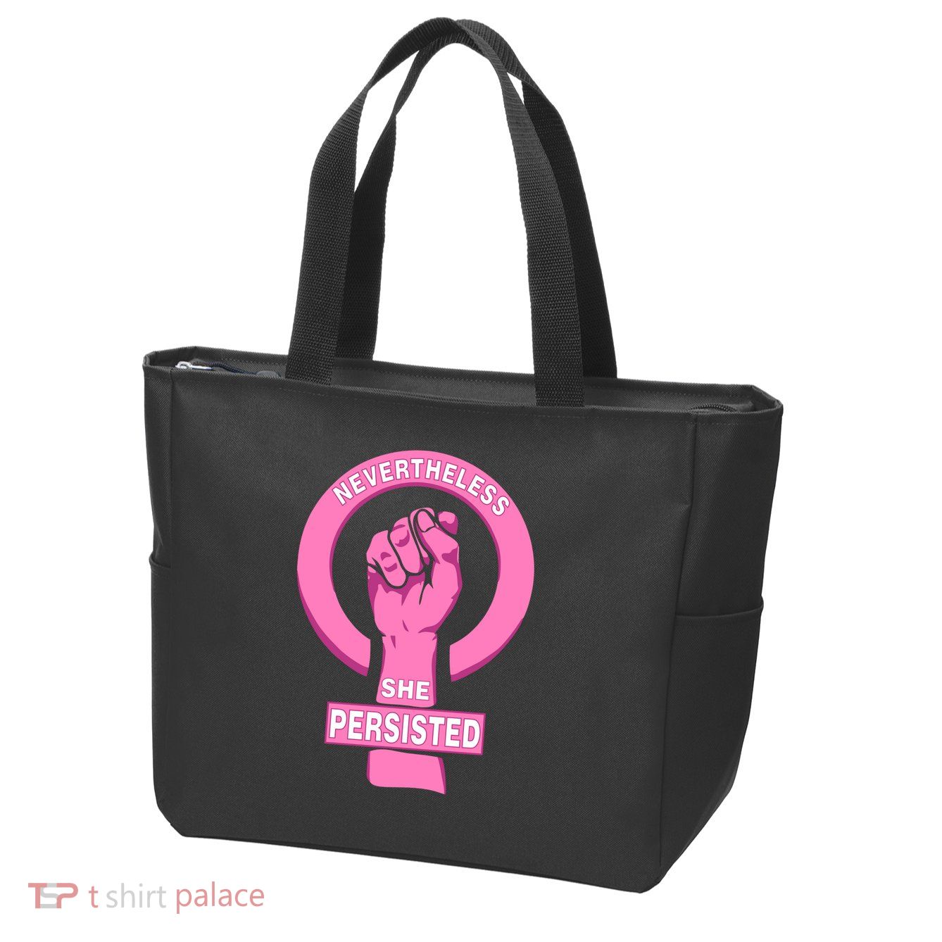 Nevertheless She Persisted Fist Tribute  Zip Tote Bag