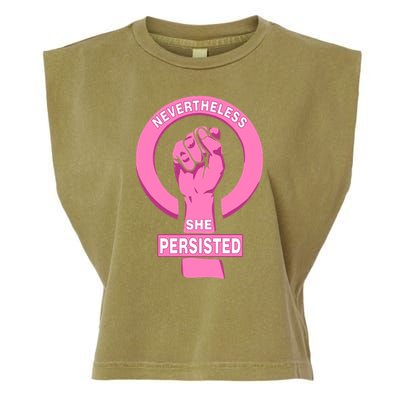Nevertheless She Persisted Fist Tribute  Garment-Dyed Women's Muscle Tee