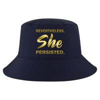 Nevertheless She Persisted Gold Signature Cool Comfort Performance Bucket Hat