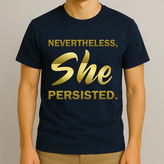 Nevertheless She Persisted Gold Signature T-Shirt