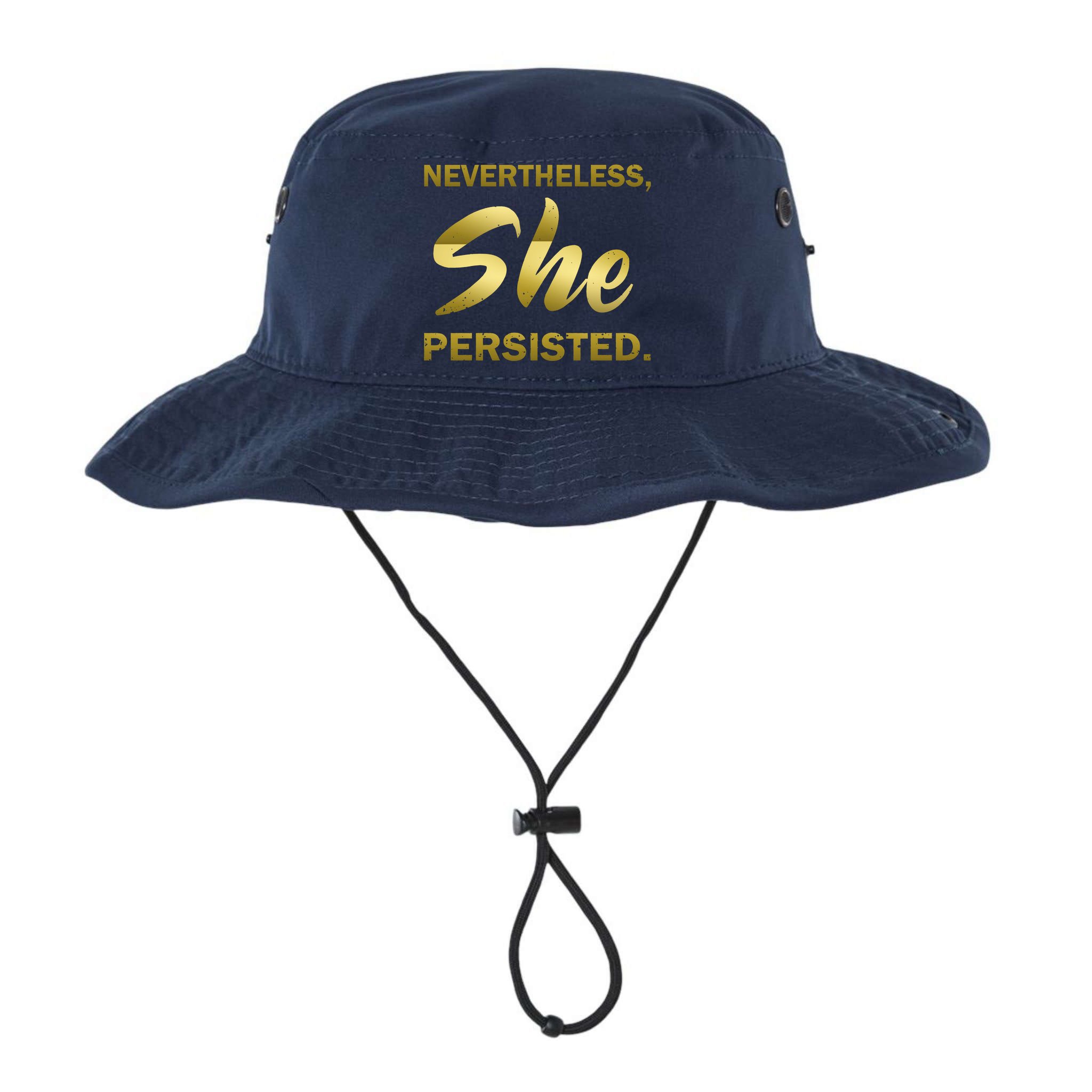 Nevertheless She Persisted Gold Signature Bucket Hat