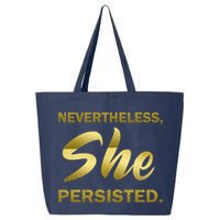 Nevertheless She Persisted Gold Signature 25L Jumbo Tote