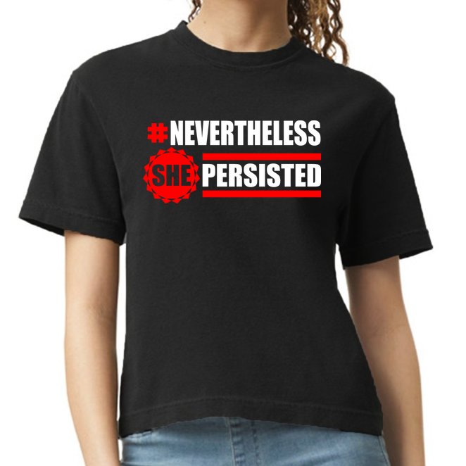 Nevertheless She Persisted NEVERTHELESS Resist Comfort Colors Boxy T-Shirt