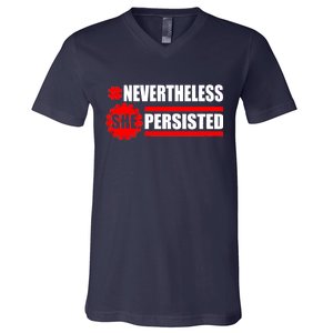 Nevertheless She Persisted NEVERTHELESS Resist V-Neck T-Shirt