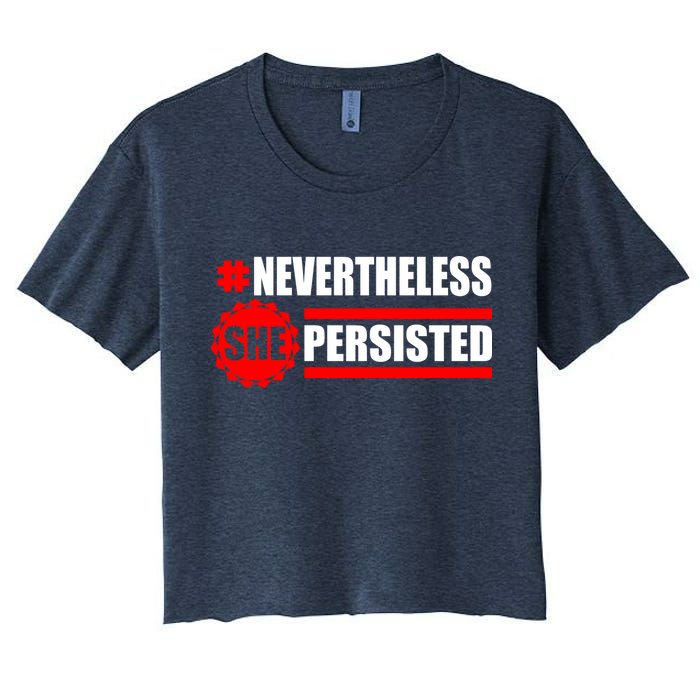 Nevertheless She Persisted NEVERTHELESS Resist Women's Crop Top Tee