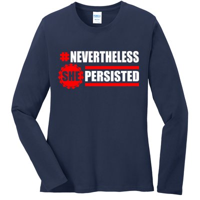 Nevertheless She Persisted NEVERTHELESS Resist Ladies Long Sleeve Shirt