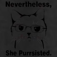 Nevertheless She Purrsisted Cat Persisted Golf Towel