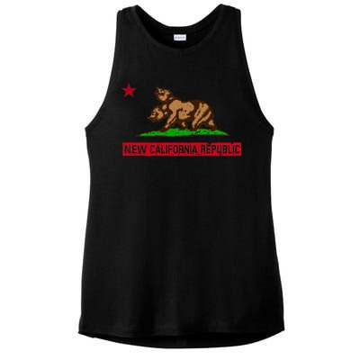 New California Republic Vintage Ladies PosiCharge Tri-Blend Wicking Tank