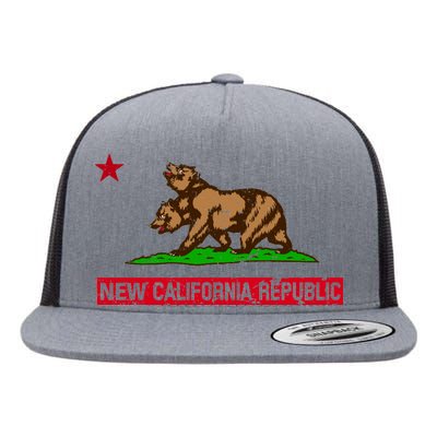 New California Republic Vintage Flat Bill Trucker Hat