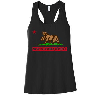 New California Republic Vintage Women's Racerback Tank