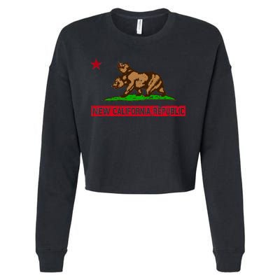 New California Republic Vintage Cropped Pullover Crew