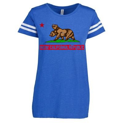 New California Republic Vintage Enza Ladies Jersey Football T-Shirt