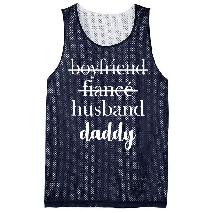 New Dad Boyfriend, Husband Fiance Mesh Reversible Basketball Jersey Tank