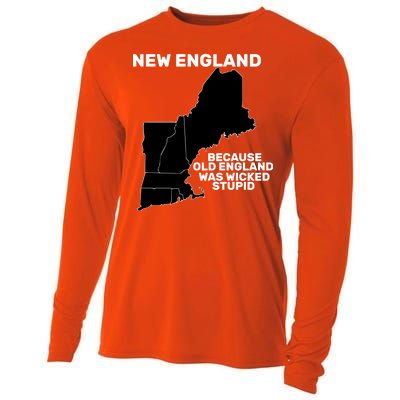 New England Because Old England Was Wicked Stupid Cooling Performance Long Sleeve Crew