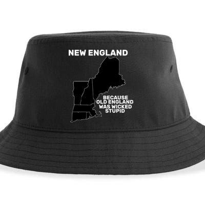New England Because Old England Was Wicked Stupid Sustainable Bucket Hat