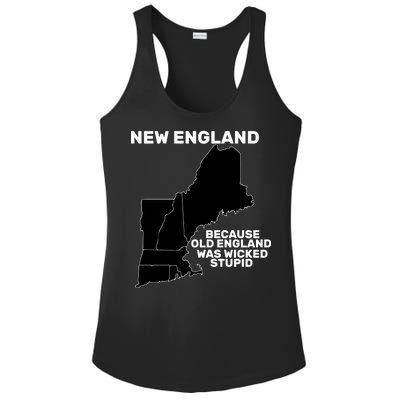 New England Because Old England Was Wicked Stupid Ladies PosiCharge Competitor Racerback Tank