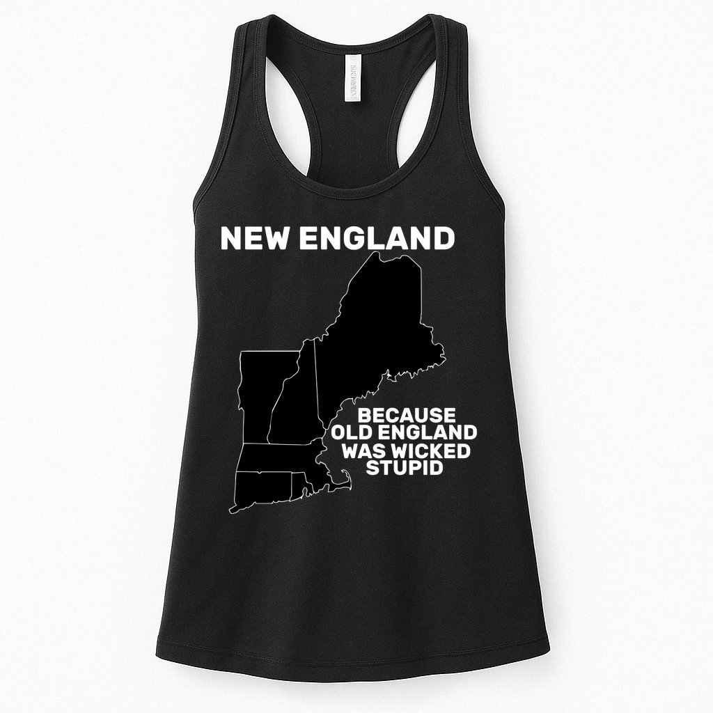 New England Because Old England Was Wicked Stupid Womens Tank Top