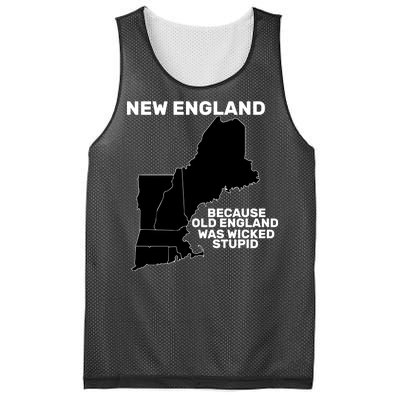 New England Because Old England Was Wicked Stupid Mesh Reversible Basketball Jersey Tank