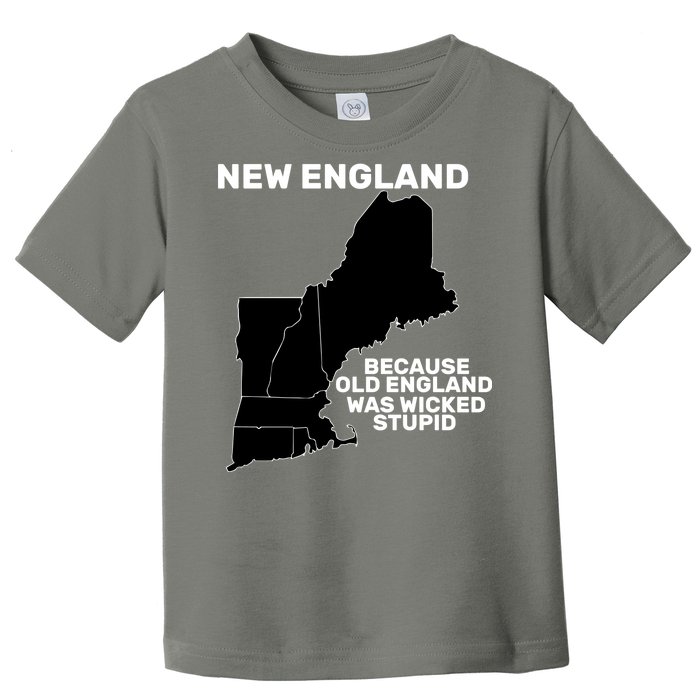 New England Because Old England Was Wicked Stupid Toddler T-Shirt