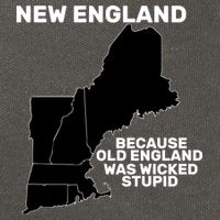 New England Because Old England Was Wicked Stupid Cotton Canvas Backpack