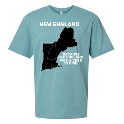 New England Because Old England Was Wicked Stupid Sueded Cloud Jersey T-Shirt