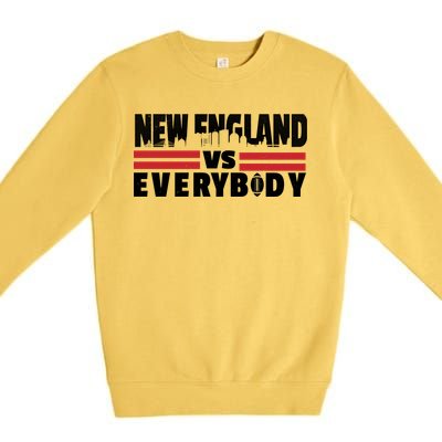 New England Vs Everybody City Premium Crewneck Sweatshirt