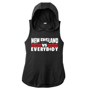 New England Vs Everybody City Ladies PosiCharge Tri-Blend Wicking Draft Hoodie Tank