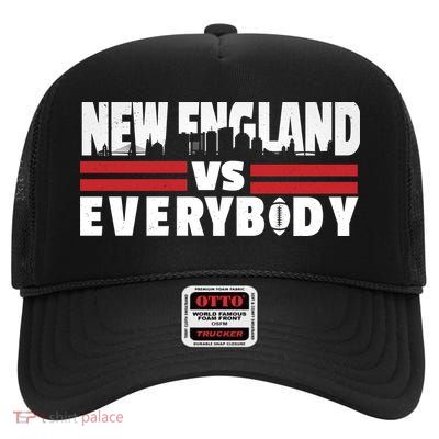 New England Vs Everybody City High Crown Mesh Back Trucker Hat