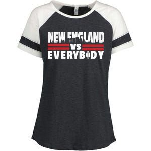 New England Vs Everybody City Enza Ladies Jersey Colorblock Tee