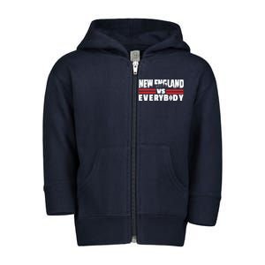 New England Vs Everybody City Toddler Zip Fleece Hoodie