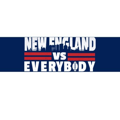 New England Vs Everybody City Bumper Sticker