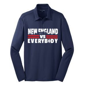 New England Vs Everybody City Silk Touch Performance Long Sleeve Polo