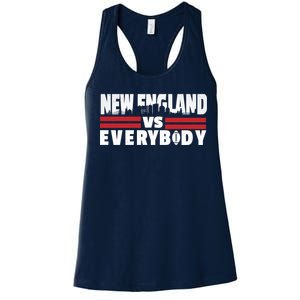 New England Vs Everybody City Women's Racerback Tank